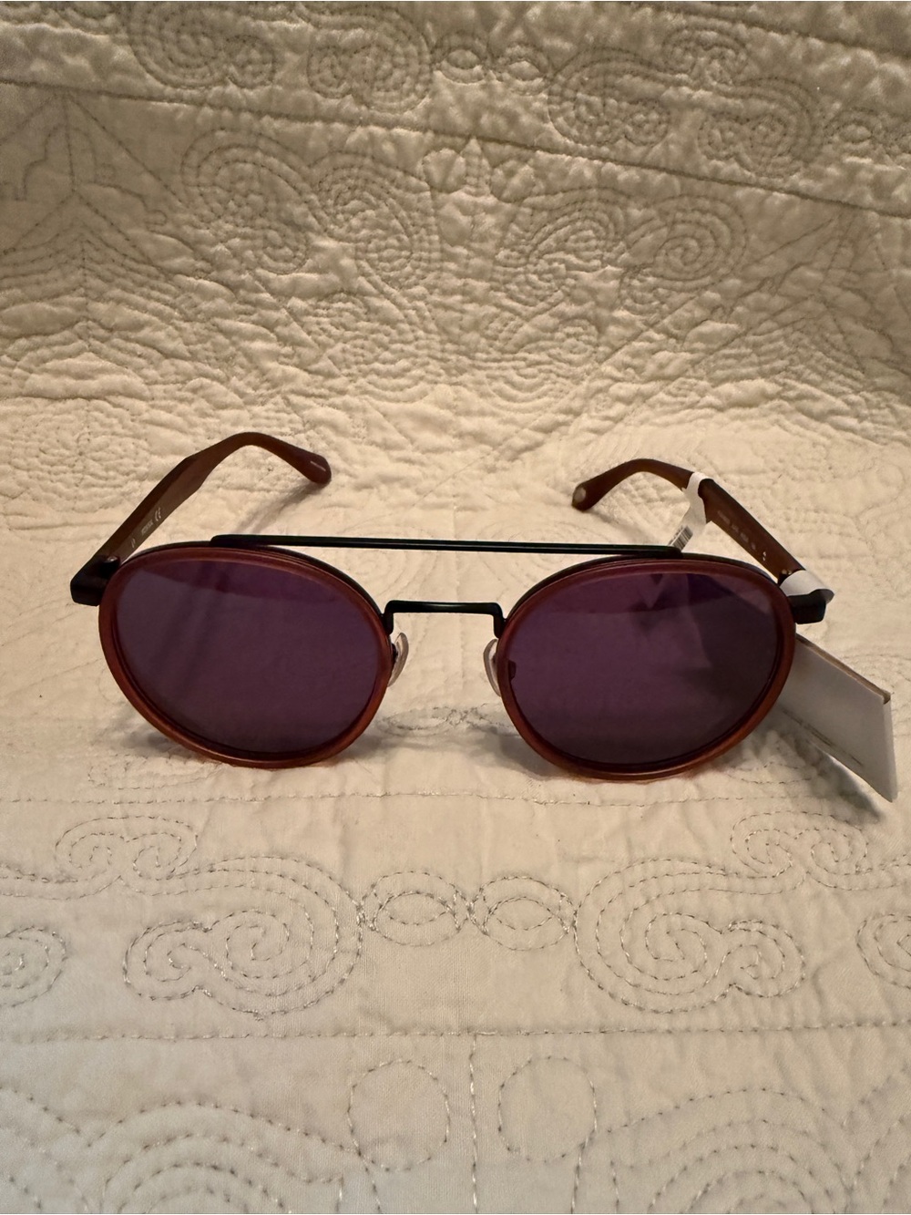 Fossil Brick and Cora Frame Sunglasses NWT